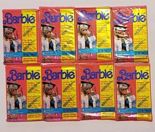  1991 Panini Barbie French Limited Edition Trading Card Packs Lot (8) Packs picture