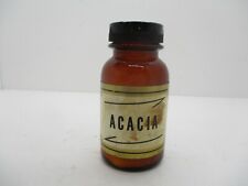 Small Amber Acacia Glass Apothecary Bottle picture