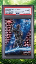 2025 TOPPS MARVEL STUDIOS CHROME #54 ULTRON MARVEL RED & BLACK LAVA POPULATION 1 picture