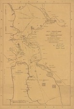 1943 World War II Coast Guard Defense Map, San Francisco Bay, 'Restricted' picture