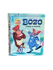 Bozo Finds A Friend Little Golden Book 485 Vintage 1962 Larry Harmon TV Clown picture