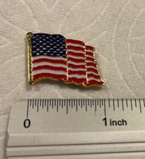 High Quality American Waving Flag Magnet Lapel-Patriotic ASSEMBLED IN U.S.A. picture
