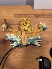 Vtg Carlisle Rockers Kinetic Art Fisherman Sailor Fathers Day Gift picture