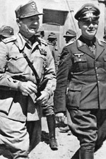 WW2 - Rommel and the Italian Marshal Ettore Batisco in North Africa picture
