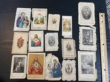 Antique Catholic Prayer Card Religious Collectible 1890's Holy Card Lot Lace picture