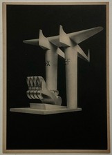 FUTURISM THE VICTORY R. MICHAHELLES FLORENCE A.X 1932 BIENNIAL POSTCARD VENICE picture