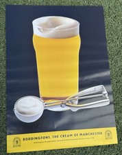 Vintage Boddingtons Beer Advertising Display “Cream of Manchester” Framed 16x13 picture