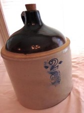 Antique Illinois White Hall SP&S Co 2-Gal 2 Tone Crock Rare Jug 12 x 9 EXC picture