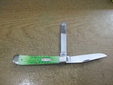 CASE XX 2002 JOHN DEERE GREEN BONE TRAPPER KNIFE 6254 SS picture