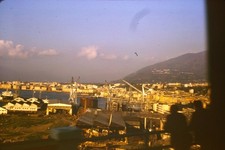 c1960's Kodachrome 35mm Slide, Port of Genoa Italy Industrial Harbor Cityscape picture