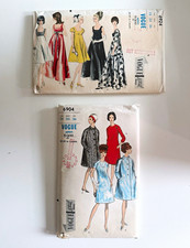 Vintage 60s Vogue Sewing Patterns Special Design Women’s Dress Lot 6924 6904 picture