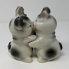 Vintage 1958 Van Tellingen Bendel Hugging Pigs Salt & Pepper Shakers His Hers picture