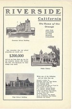 1906 Antique Magazine Article, Riverside, California. The Home of the Orange picture