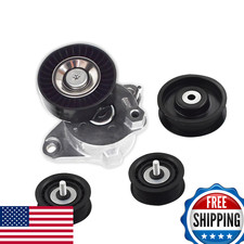 Labwork 4Pcs Belt Tensioner Pulley And Idler Pulley Replacement For Mercedes picture