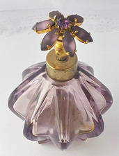 Irice W Rice & Co. West Germany Purple Rhinestone Perfume Atomizer Bottle picture