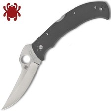 Spyderco Massad Ayoob Cruwear Satin Plain Blade Gray G10 Handles C60GPGY picture