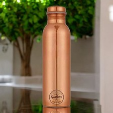 Pure Copper Water Bottle for Yoga Ayurveda Health Benefits 1000 ML picture