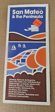 VTG 1984 San Mateo & the Peninsula State Map California 22x35