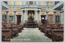 Senate Chamber Interior View State Capitol Lansing MI C1910s Postcard AJ20 picture