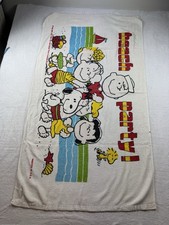 Vintage Jay Franco Peanuts Snoopy Beach Party Beach Towel 50”x28” picture