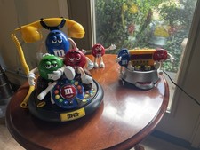 vintage M&M's animated talking and light-up landline telephone , And 2 Radios picture
