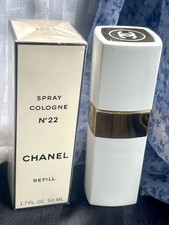 Vintage Chanel No.22 Paris Spray Cologne Refill 1.7 Fl Sealed + Free Case Edt picture