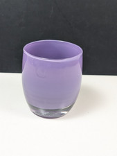 Glassbaby Votive Holder Purple Candle Holder Handmade Blown Glass Studio Art picture