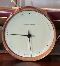 Danish Copper Wall Clock By Georg Jensen, designed Henning Koppel picture