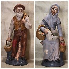 Homco Figurines Old Man And Lady Farmers Vegetables 13