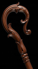 Wooden CROZIER Polish Staff Crosier Bishop Quality Craftsmanship, 70