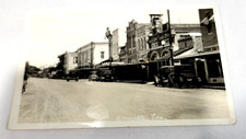 Antique RPPC Photo Postcard Kerrville Texas Street View Cars AZO 1920s TX Hill picture