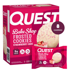 Quest Frosted Protein Cookie, Strawberry Cake Flavored, 8 Count picture
