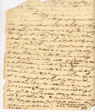 1821 Antique Letter Israel Williams to Asher Robbins Wagon Dispute, Freight Co picture