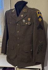 WWII M1926 Spec 8-31B Service Coat MG Troop, 2nd Cavalry Reg 3d Bde 2nd CAV DIV picture