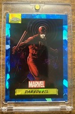 2024 Topps Chrome Marvel Sapphire #30 Daredevil Blue #7 Ships in One Touch picture