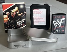 1999 WWF Zippo Attitude Get It Black Matte Lighter New picture