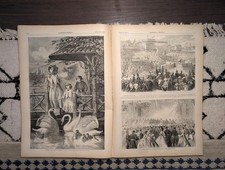 1867 Battle Fort Wallace Cheyenne 7th Cavalry, Central Park Swans — Jul 27 picture