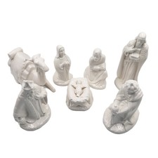 VTG Holland Mold Nativity Figures Replacements Glazed White 1989 **YOUR CHOICE** picture