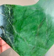 BC Jade Nephrite Green rough Jade Slab 1130 Grams #1245 picture