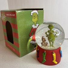 Department 56 Dr. Seuss Grinch's Rare-retired Snow Globe Boxed Christmas picture
