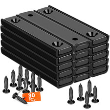 Bar Magnets, 80Lbs 15 Pack Countersunk Hole Magnet with Screw picture