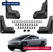Mud Flaps Splash Guards for 2024-2026 Tesla Cybertruck All Weather Fender Guard picture