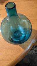 10” unmarked vase blue. Very beautiful. picture