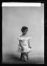 Photo:Mrs. C.W. Stiles Portrait Young Girl in White Dress Studio Photo picture