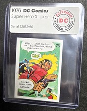 Batman Robin 1986 DC Comics Reyauca Sticker/Card Venezuela #76 Nice Card picture