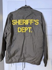 Vintage Chatham County Georgia Sheriff’s Dept Jacket Dunbrooke Big Leaguer M USA picture