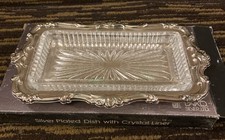 Vtg Davco Silver Ltd Ornate Plated Floral Scrolled 10x6