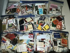 Vtg 1960's Lot Of 50 Random Matchbooks Intl US Rare Ones No Dupes Wood Too picture