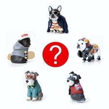 Surprise Realistic Dog Dressed Up As Human  Toy Mini Figure Bulldog Schnauzer  picture