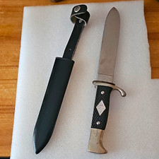 Vintage knife, hunting knife, driving knife, Boy Scout knife Hubertus Solingen picture